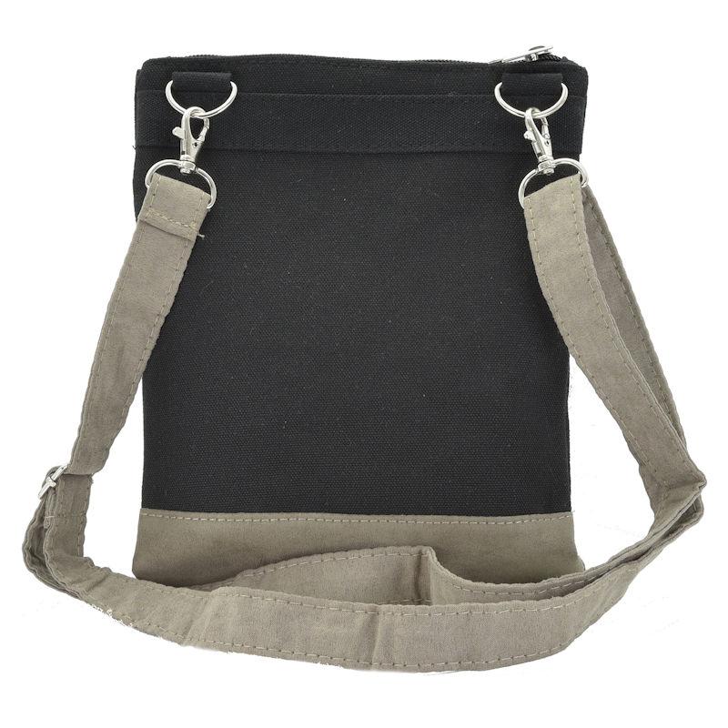 Handtasche Patchwork Crossbag Anker schwarz